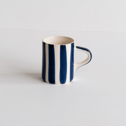 ESPRESSO CUPS CANDY STRIPES - BLUE